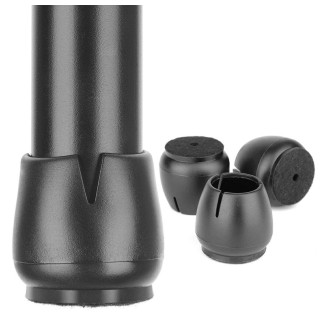 Ag562g nakładki nogi 16szt 12-16mm        czarne