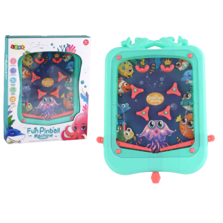 Gra zręcznościowa mini pinball gra z kulką zielona