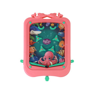 Gra zręcznościowa mini pinball gra z kulką różowa