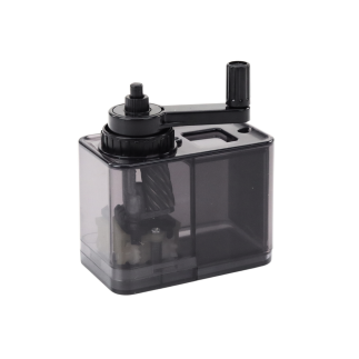 Temperówka strugaczka na korbkę z pojemnikiem czarna