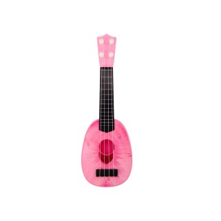 Różowe Ukulele dla Dzieci 4 Struny z Motywem Brzoskwini - EAN: 5905991015727