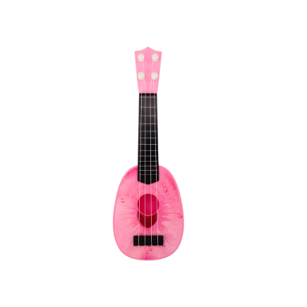 Różowe Ukulele dla Dzieci 4 Struny z Motywem Brzoskwini - EAN: 5905991015727