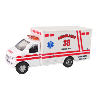 Auto pojazd ratunkowy ambulans napęd frykcyjny 2 kolory EAN: 5905323214989