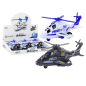 Helikopter Policyjny Biały lub Czarny z Napędem Frykcyjnym, Światłem i Dźwiękiem - EAN: 5905991015673
