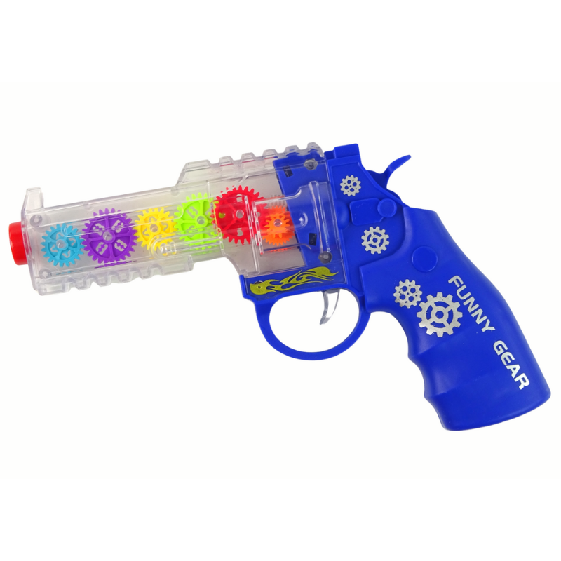 Pistolet z kolorowymi światłami i dźwiękiem niebieski EAN: 5905679073810