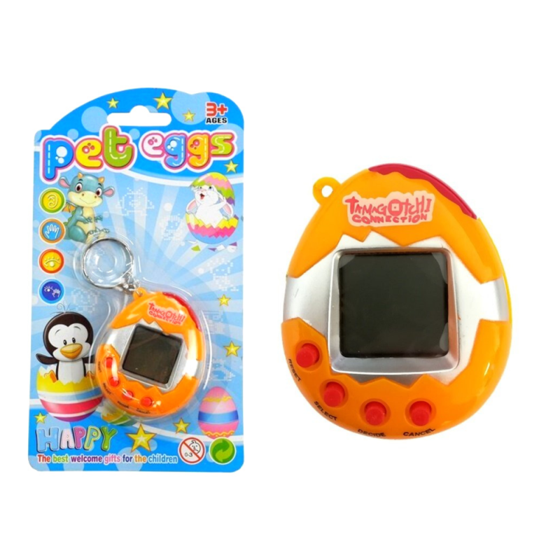 Tamagotchi Pomarańczowe Jajko – Interaktywne Zwierzątko Elektroniczne EAN: 5905214977207
