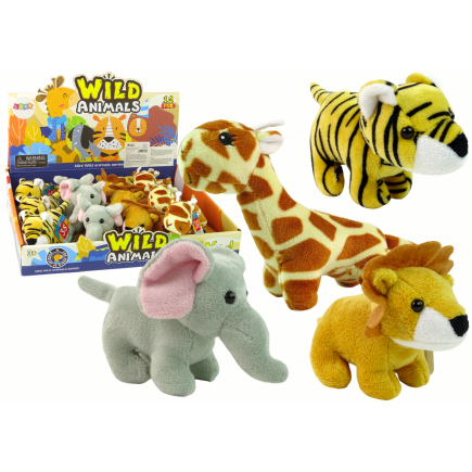 Mini pluszak zwierzątko safari 4 modele