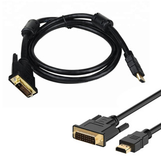 Hd8 kabel hdmi 19pin-dvi 2m gold