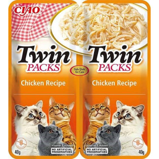 Inaba cat twin kurczak z krabem - przysmak dla kota 2 x 40 g