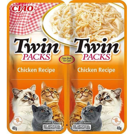 Inaba cat twin kurczak z krabem - przysmak dla kota 2 x 40 g