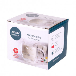 ANDREA KIDS KUBEK TERMICZNY 260ML  DEK.KOTEK (COLOR BOX)