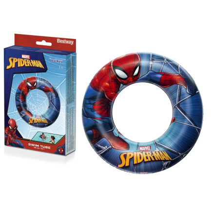 Pompowane koło do pływania spider-man 56 cm bestway 98003