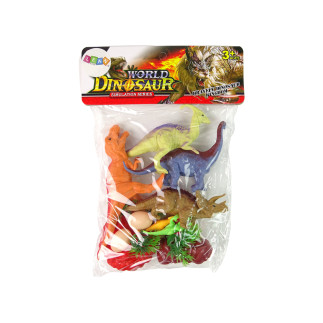 Zestaw figurek dinozaurów z akcesoriami 15 sztuk