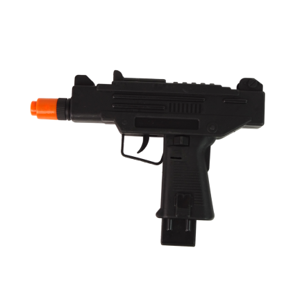 Pistolet wibracyjny czarny dla dzieci z dźwiękiem, EAN: 5905214974268