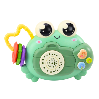 Krab Grzechotka Projektor Dźwięków Zielony na Baterie EAN: 5905991021995