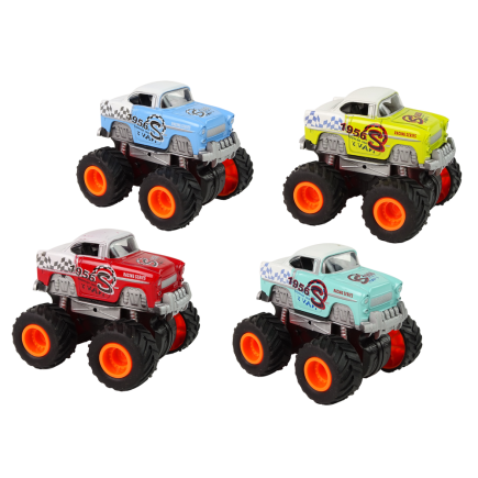 Auto 4x4 klasyczny model na dużych kołach 4 kolory