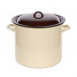 Garnek prosty 14,2l średnica 28cm wysokość 25cm krem/ciemny środek z pokrywą EAN: 5907508143916 Garnek prosty 14,2l średnica 28cm wysokość 25cm krem/ciemny środek z pokrywą EAN: 5907508143916