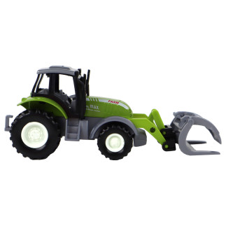 Traktor koparka zielony krokodylek pojazd rolniczy