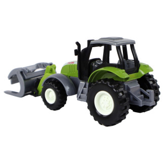 Traktor koparka zielony krokodylek pojazd rolniczy