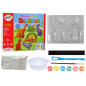 Zestaw DIY do malowania dinozaurów z gipsu i magnesów - EAN: 5905214975128