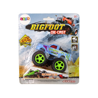 Auto resorak z naciągiem monster truck big foot gumowe opony rampa