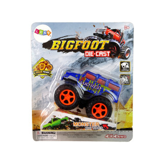 Auto resorak z naciągiem monster truck big foot gumowe opony rampa