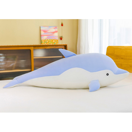 Maskotka pluszowy delfin niebeiski 30 cm