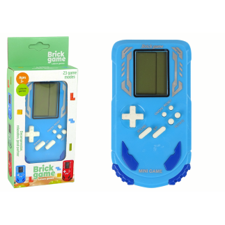 Gra konsola brick game niebieska.