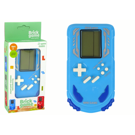 Gra konsola brick game niebieska.