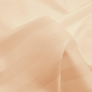 Poszewka satyna bambusowo-bawełniana STRIPE BEIGE/40x40