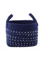 Kosz pleciony granatowy 22x22x17cm n/n bz EAN: 5904252307199