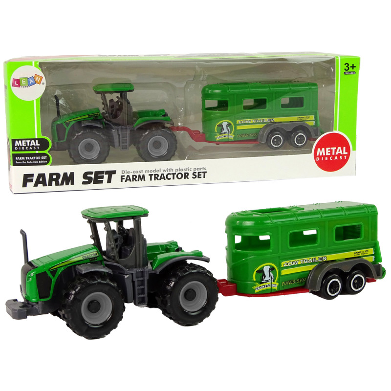 Zielony Traktor z Przyczepą - EAN: 5905515352901