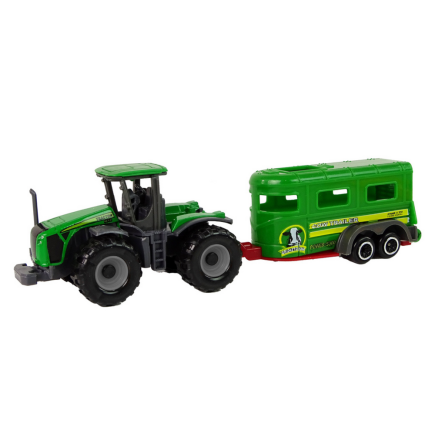 Zielony Traktor z Przyczepą - EAN: 5905515352901