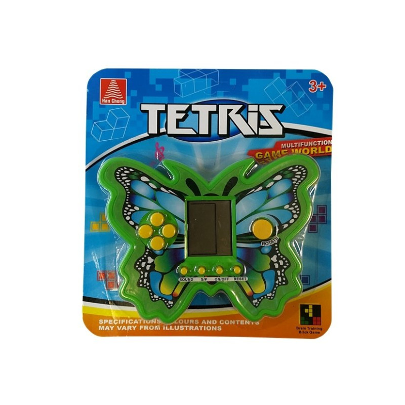 Gra elektroniczna tetris motyl zielony