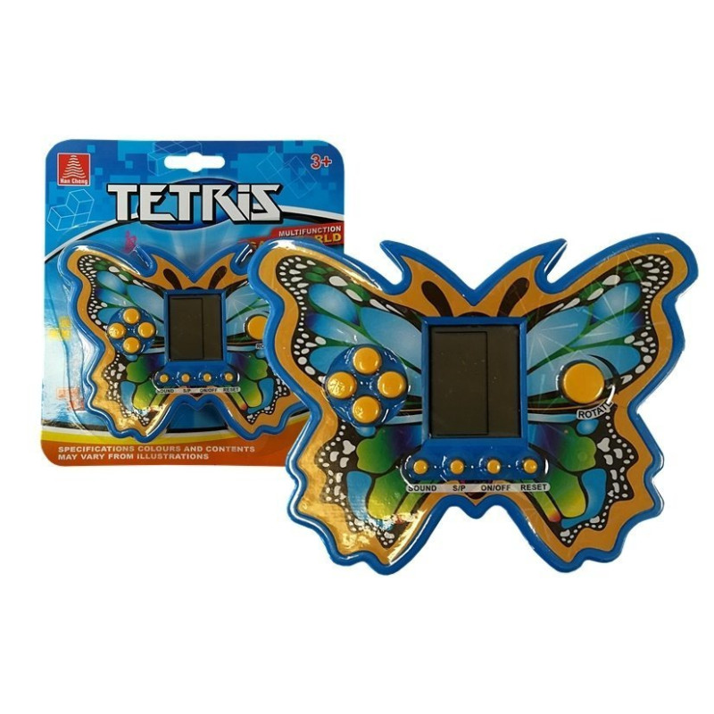 Gra elektroniczna tetris motyl niebieski