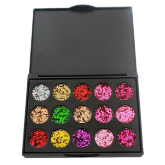 Ag861 paleta cieni 15 kol. brokat