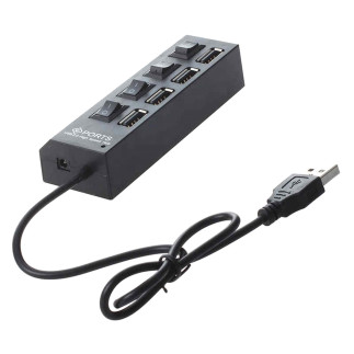 Ak228a hub 4xusb aktywny z wyłącznikami