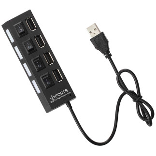 Ak228a hub 4xusb aktywny z wyłącznikami