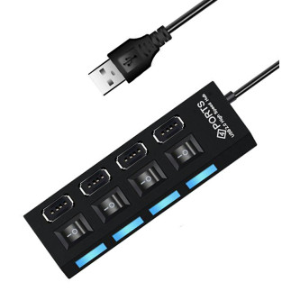 Ak228a hub 4xusb aktywny z wyłącznikami