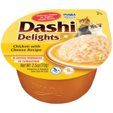 Inaba dashi delights kurczak z serem 70g bulion dla kota