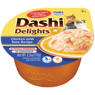 Inaba dashi delights kurczak tuńczyk 70g bulion dla kota