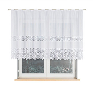 Firanka, wysokość 120cm, kolor 001 biały