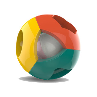 Kolorowa Piłka Grzechotka Figury Geometryczne dla Niemowląt EAN: 5904665997642