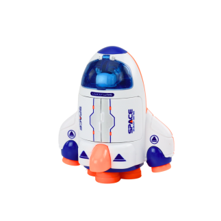 Mały statek kosmiczny jeżdżący otwierany kokpit zielony pomarańczowy