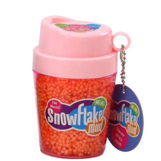Squishy kulki styropianowe masa w kubeczku pomarańczowy