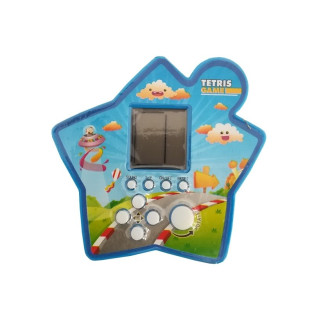 Gra elektroniczna kieszonkowa tetris gwiazdka niebieski