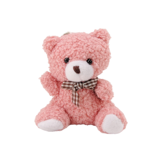 Pluszowy Różowy Miś Przytulanka Breloczek 10cm - EAN: 5905991003014