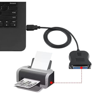 Ak72 adapter usb na lpt wtyczka żeńska