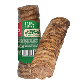 Maced tchawica mała nadziewana z wołowiną 120g dla psa
