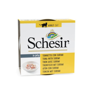 Schesir dla kotów adult w galarecie tuńczyk z surimi 85g